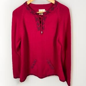 Alpaca Connection Hand Made Alpaca Sweater Women’s XL Southwestern Aztec Peru